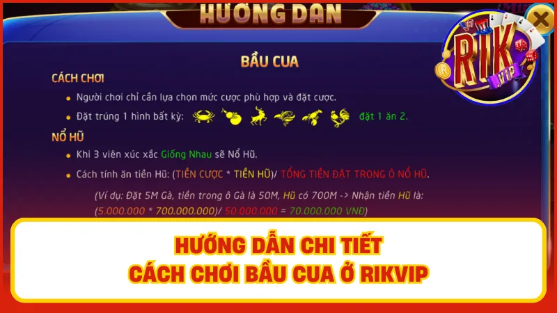 Bầu Cua Rikvip – Siêu Phẩm Đậm Chất Dân Gian, Thắng Tiền Siêu Dễ 2 Hướng dẫn cách chọn trò chơi bầu cua trên hệ thống Rikvip